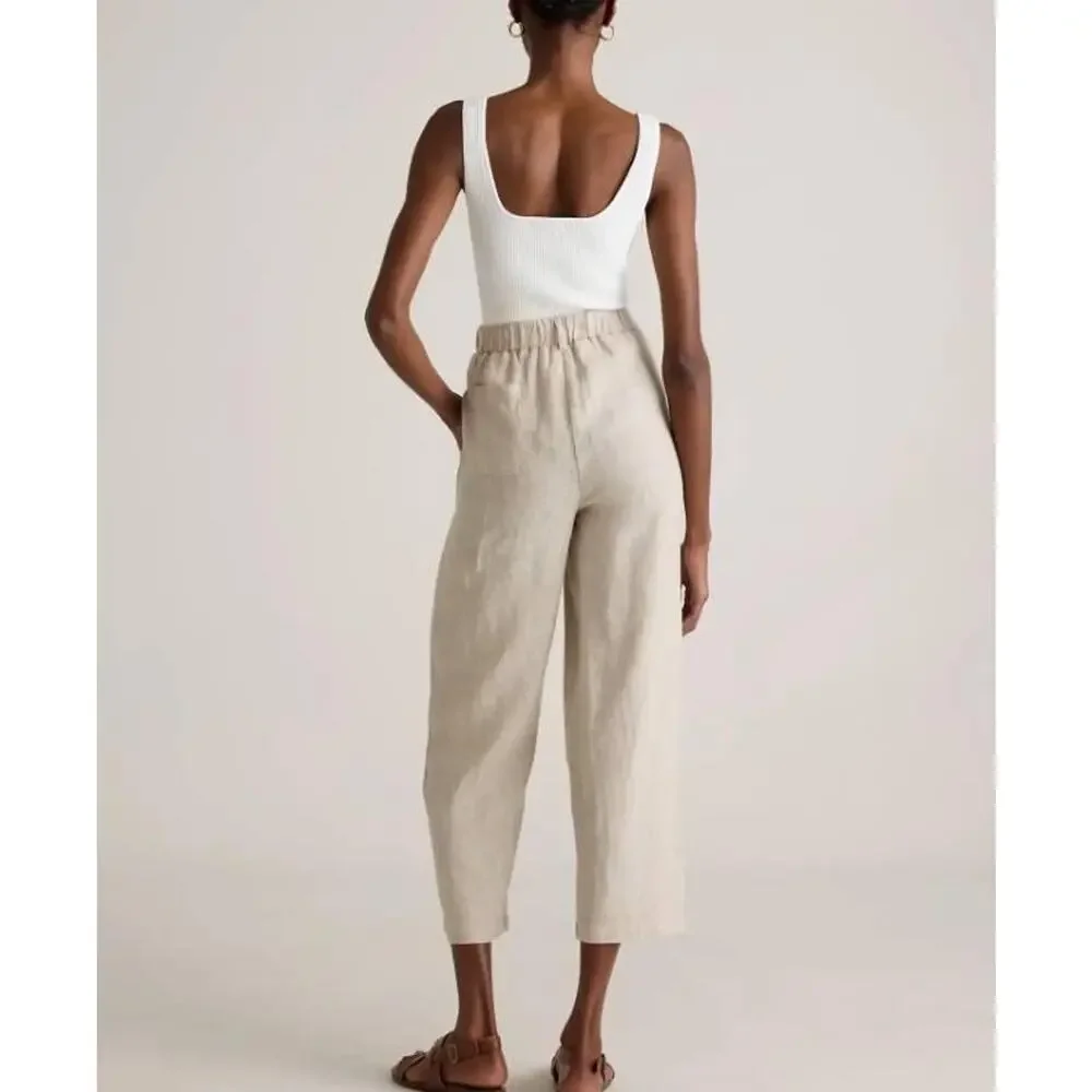 Quince 100% European Linen Pants in Flax Small Women's
